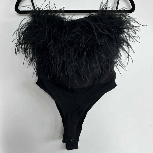 Bardot Feather Bodysuit - Picture 5 of 10